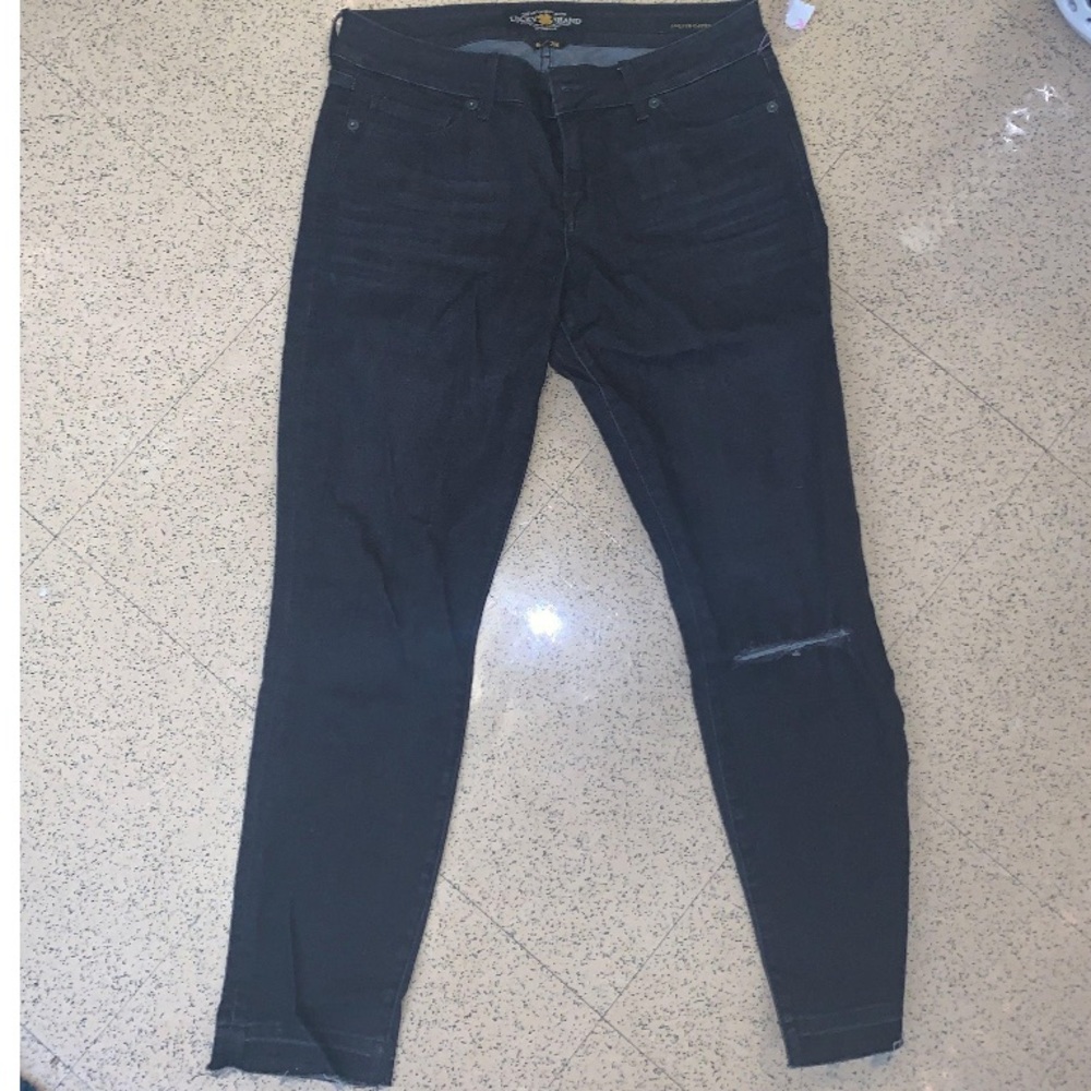Lucky Brand Black Ripped Jeans